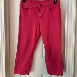 KUT Pink Denim Capri